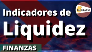 Indicadores de liquidez ejercicio de ejemplo en Excel