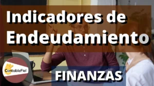 Indicadores de endeudamiento ejercicio de ejemplo en Excel