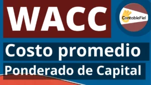 Costo promedio ponderado de capital WACC ejercicio de ejemplo en Excel