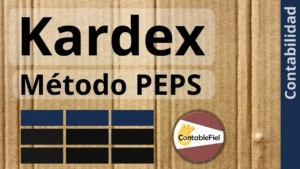 Kardex método PEPS ejemplo en Excel