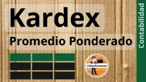 Kardex método promedio ponderado ejercicio de ejemplo en Excel