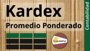 Kardex promedio ponderado ejemplo en Excel