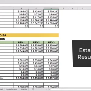 Análisis financiero del estado de resultados en Excel