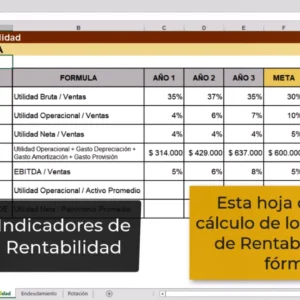 Indicadores de rentabilidad para descargar en Excel